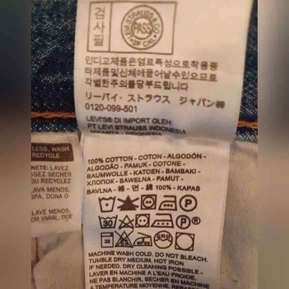 🍒 Levi's 501 Mens Button Fly Denim Jeans - Picture 4 of 5